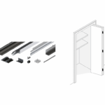 Set binari 2 Ante Modello Folding Concepta III Alluminio Anodizzato Destra | Hawa